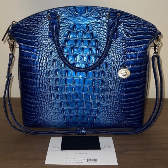 Brahmin Large Duxbury Vista Blue Ombre Melbourne Leather Bag BRAND NEW! - Picture 1 of 7
